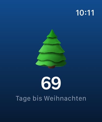 Die App Christmas Tree auf der Apple Watch