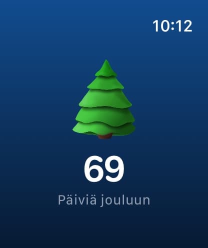 Christmas Tree -appi Apple Watchissa