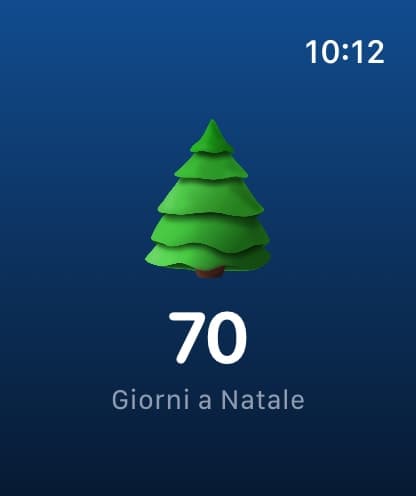 L'app Christmas Tree su Apple Watch